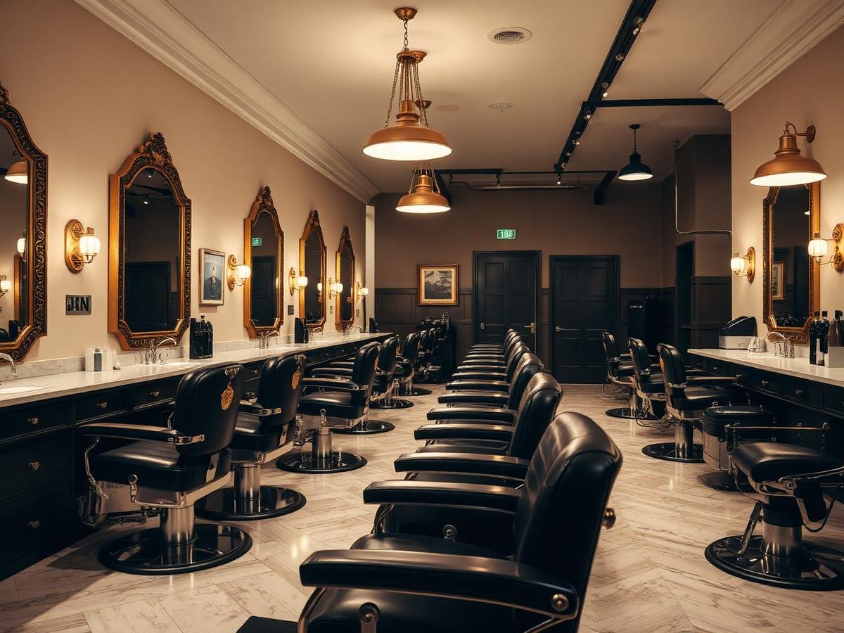 Ambiente interno da Don Fonseca Barbearia